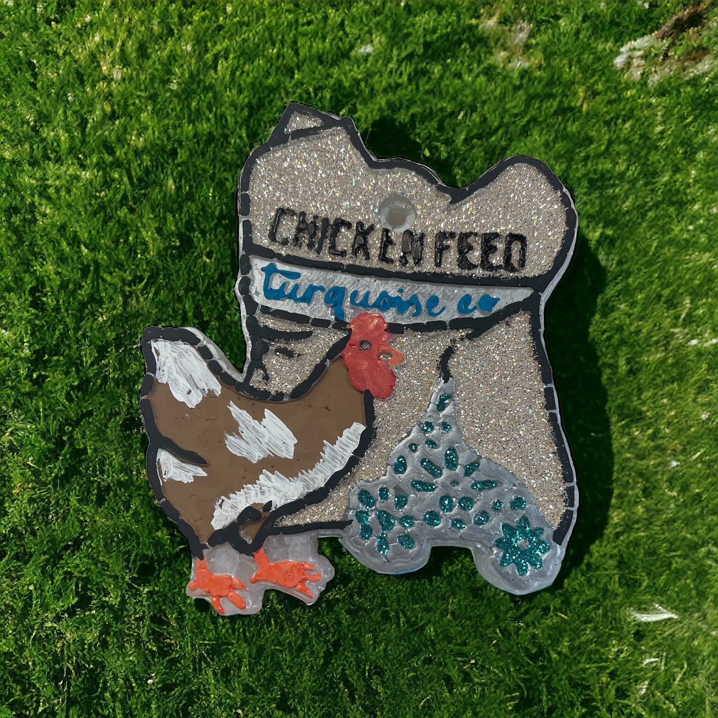 Turquoise Chicken Feed