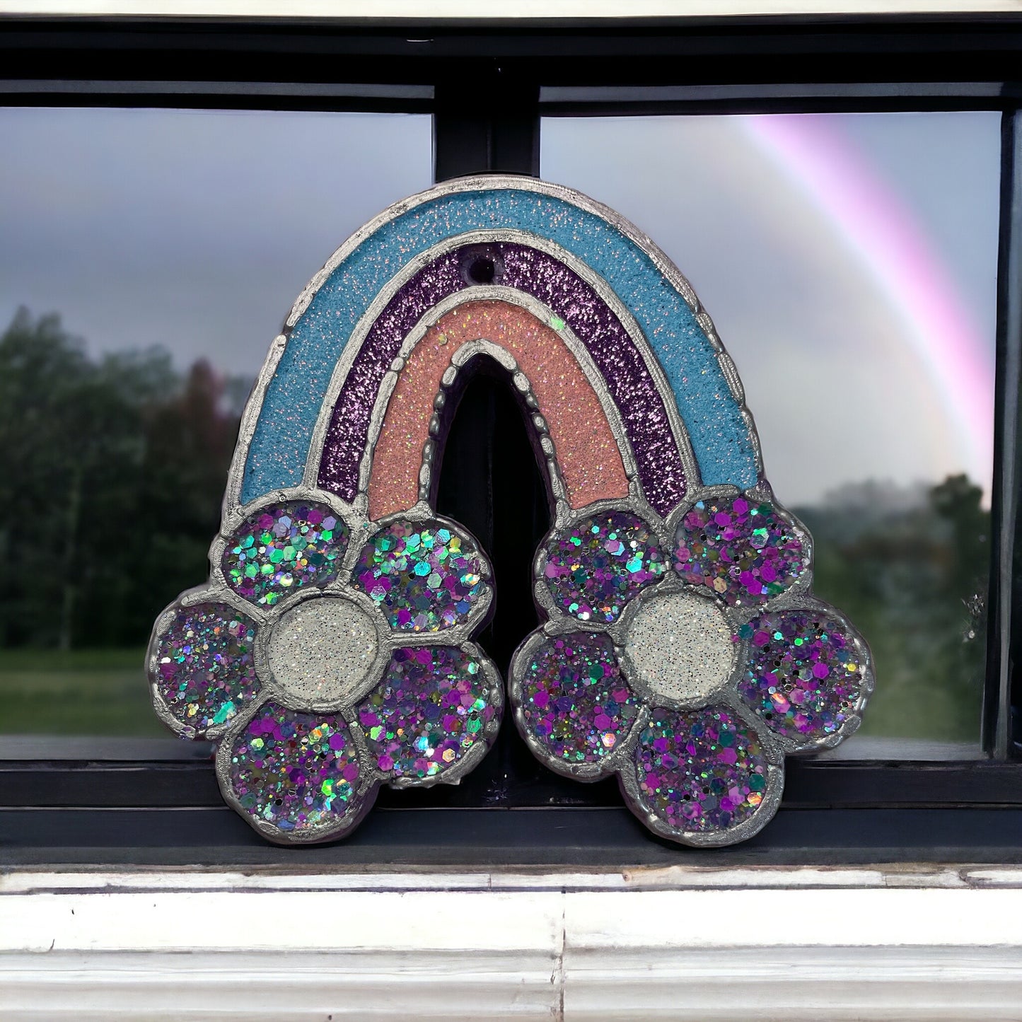 Rainbow with Flowers