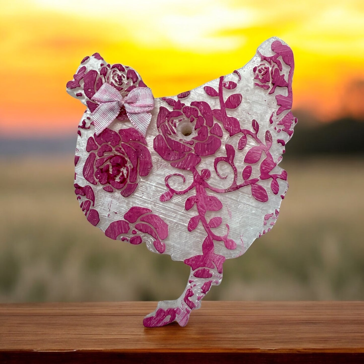 Farmhouse Floral Chicken