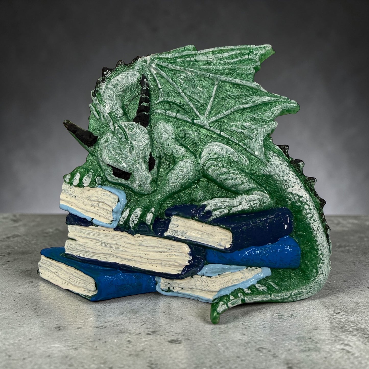 Dragon on books