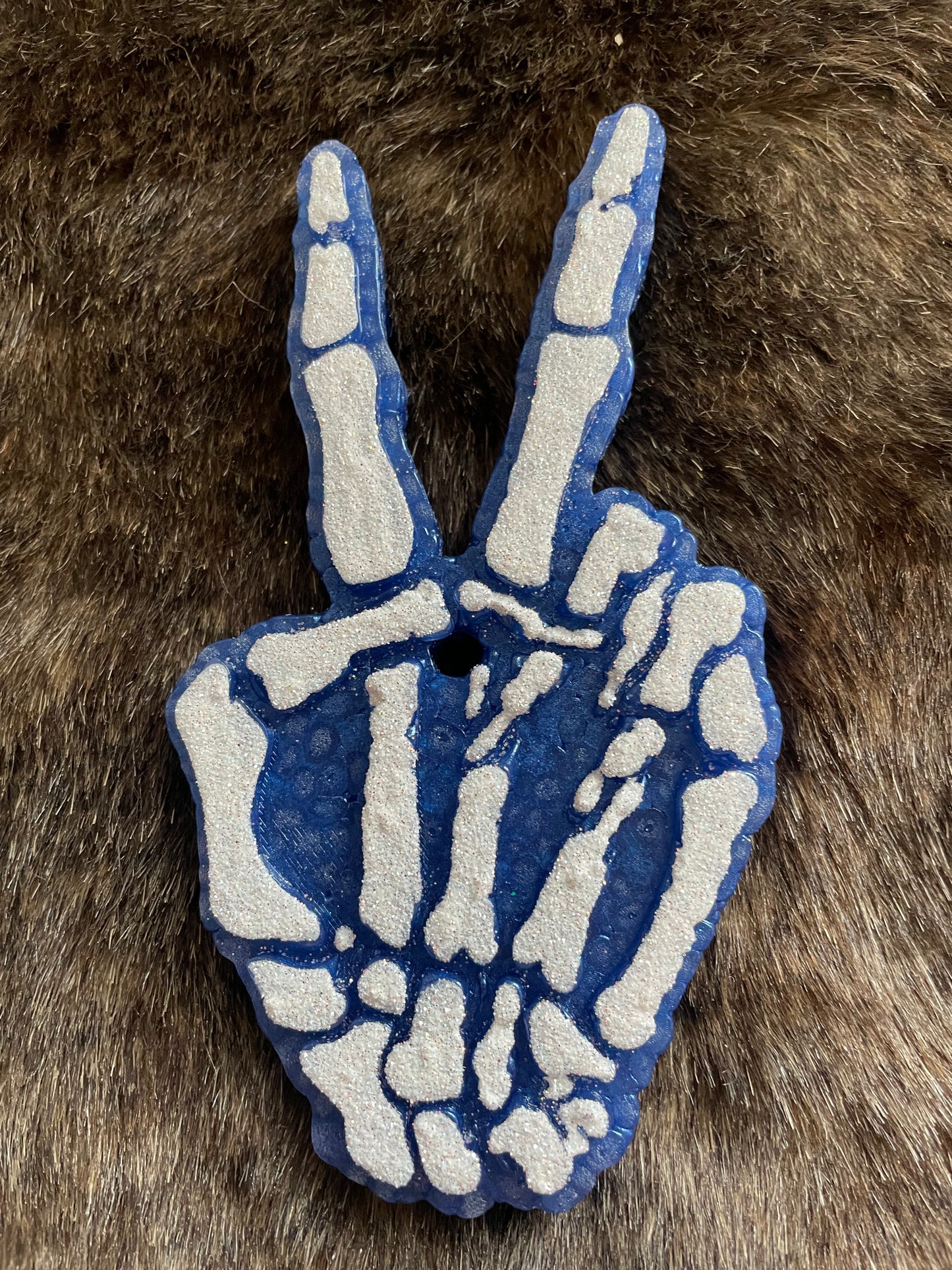 Skeleton Peace Sign