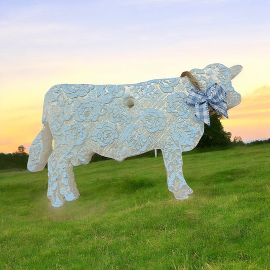 Farmhouse Floral Cow