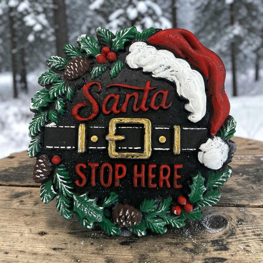 Santa Stop Wreath