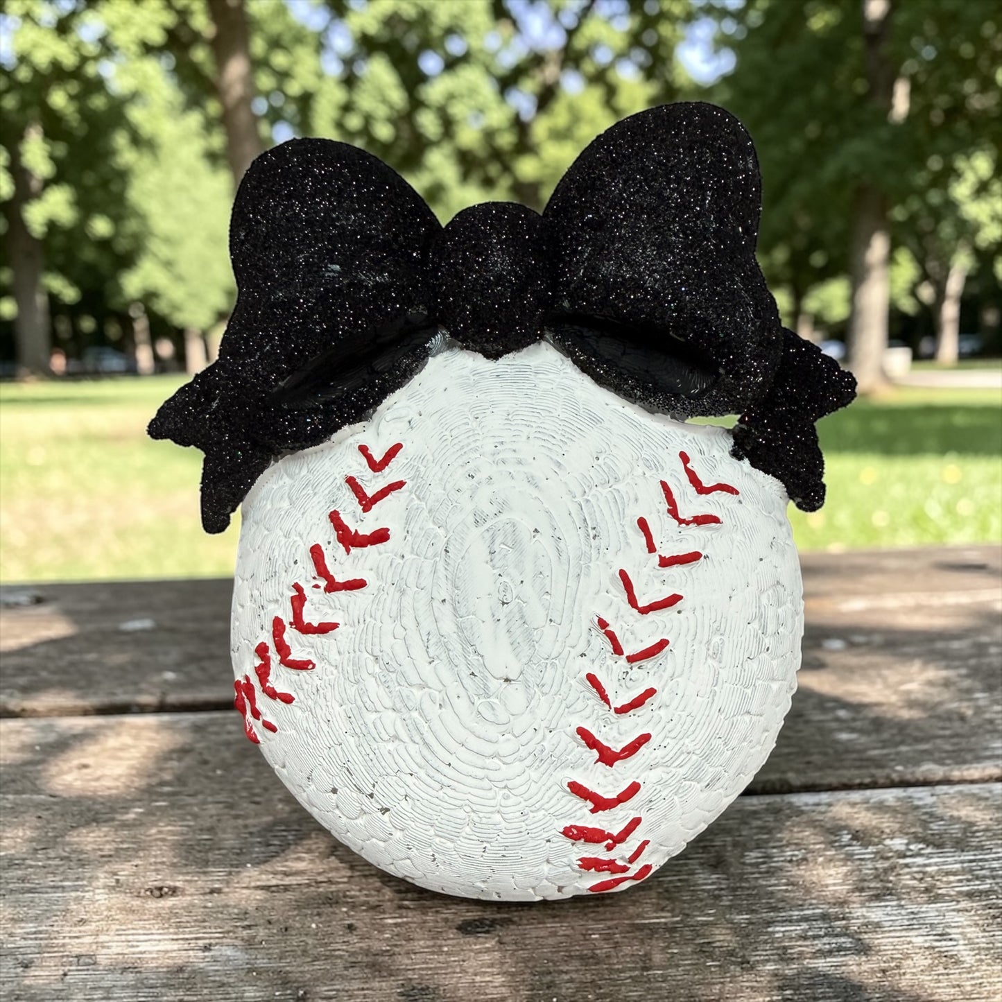 3D baseball with bow