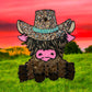 Highland with Cowboy Hat