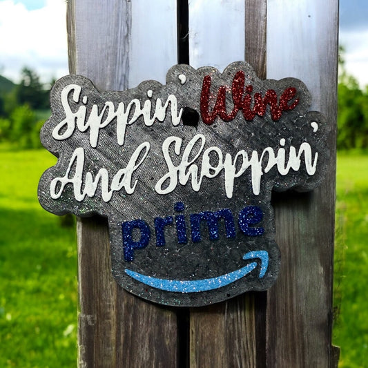 Sipping wine and shopping…