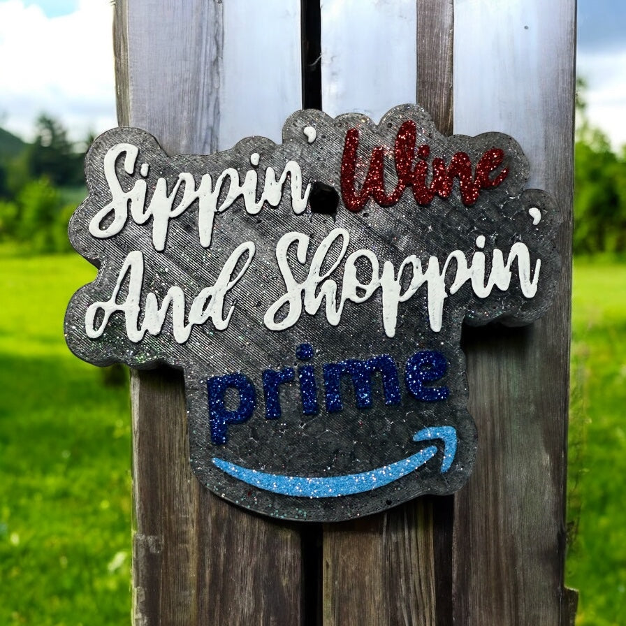 Sipping wine and shopping…