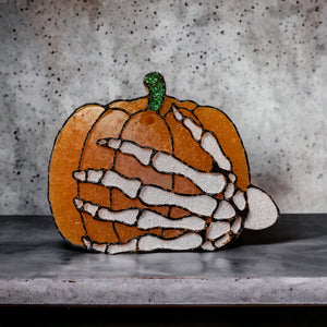 Skeleton pumpkin
