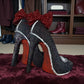 High heels with bow