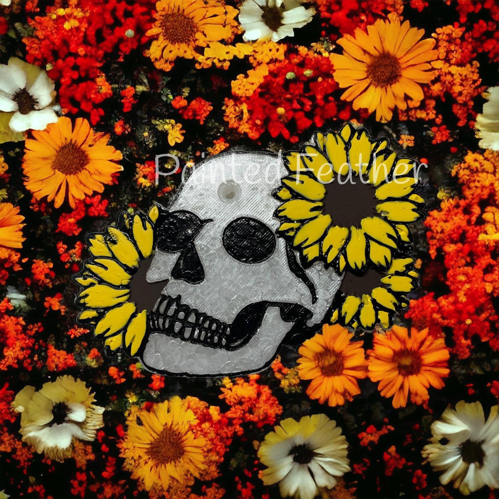 Sunflower skull