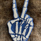 Skeleton Peace Sign