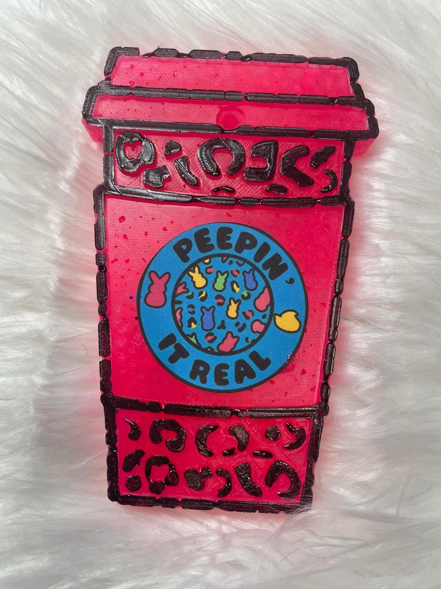 Easter cheetah cup
