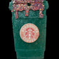 Mint and Pink Drip Cup