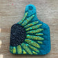 Sunflower ear tag freshie
